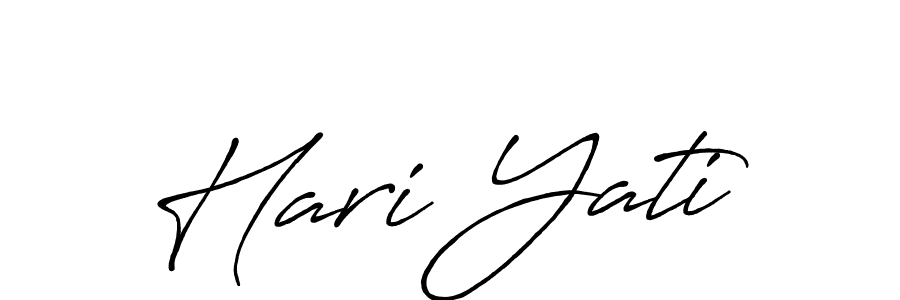 Antro_Vectra_Bolder is a professional signature style that is perfect for those who want to add a touch of class to their signature. It is also a great choice for those who want to make their signature more unique. Get Hari Yati name to fancy signature for free. Hari Yati signature style 7 images and pictures png