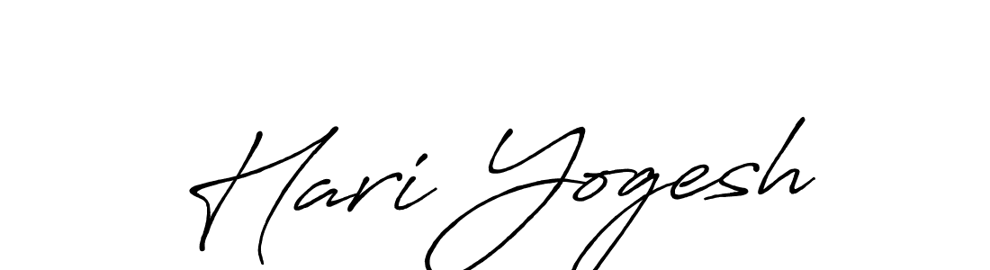 Use a signature maker to create a handwritten signature online. With this signature software, you can design (Antro_Vectra_Bolder) your own signature for name Hari Yogesh. Hari Yogesh signature style 7 images and pictures png