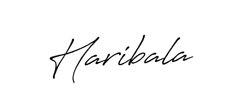 How to make Haribala signature? Antro_Vectra_Bolder is a professional autograph style. Create handwritten signature for Haribala name. Haribala signature style 7 images and pictures png