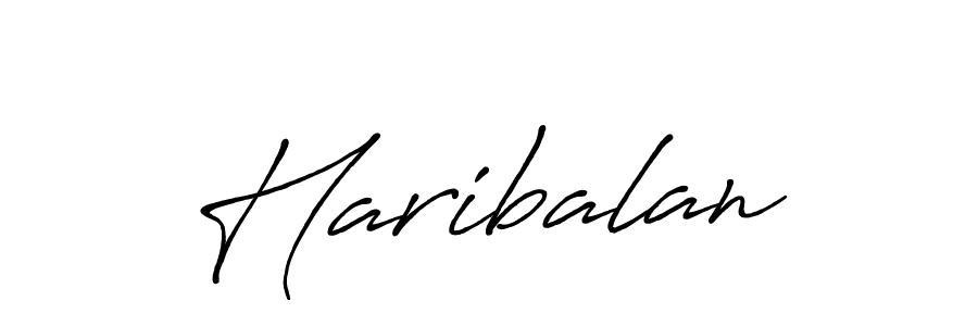 How to make Haribalan signature? Antro_Vectra_Bolder is a professional autograph style. Create handwritten signature for Haribalan name. Haribalan signature style 7 images and pictures png