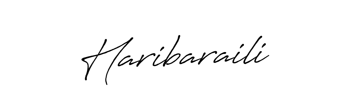 Use a signature maker to create a handwritten signature online. With this signature software, you can design (Antro_Vectra_Bolder) your own signature for name Haribaraili. Haribaraili signature style 7 images and pictures png