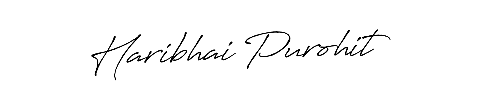 Similarly Antro_Vectra_Bolder is the best handwritten signature design. Signature creator online .You can use it as an online autograph creator for name Haribhai Purohit. Haribhai Purohit signature style 7 images and pictures png