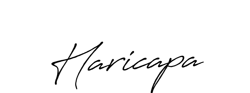 Design your own signature with our free online signature maker. With this signature software, you can create a handwritten (Antro_Vectra_Bolder) signature for name Haricapa. Haricapa signature style 7 images and pictures png
