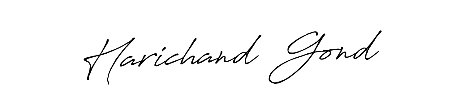 if you are searching for the best signature style for your name Harichand  Gond. so please give up your signature search. here we have designed multiple signature styles  using Antro_Vectra_Bolder. Harichand  Gond signature style 7 images and pictures png