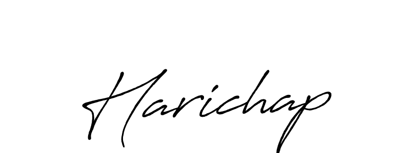 Create a beautiful signature design for name Harichap. With this signature (Antro_Vectra_Bolder) fonts, you can make a handwritten signature for free. Harichap signature style 7 images and pictures png