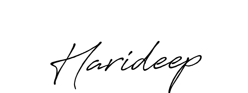 Make a beautiful signature design for name Harideep. Use this online signature maker to create a handwritten signature for free. Harideep signature style 7 images and pictures png