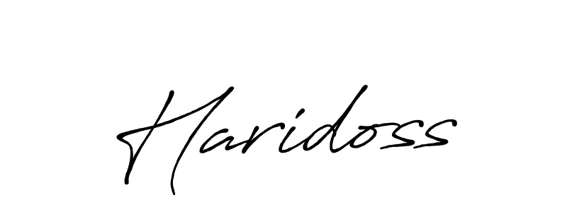 Make a beautiful signature design for name Haridoss. With this signature (Antro_Vectra_Bolder) style, you can create a handwritten signature for free. Haridoss signature style 7 images and pictures png