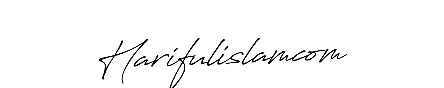 Harifulislamcom stylish signature style. Best Handwritten Sign (Antro_Vectra_Bolder) for my name. Handwritten Signature Collection Ideas for my name Harifulislamcom. Harifulislamcom signature style 7 images and pictures png