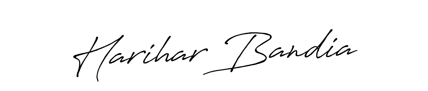 The best way (Antro_Vectra_Bolder) to make a short signature is to pick only two or three words in your name. The name Harihar Bandia include a total of six letters. For converting this name. Harihar Bandia signature style 7 images and pictures png