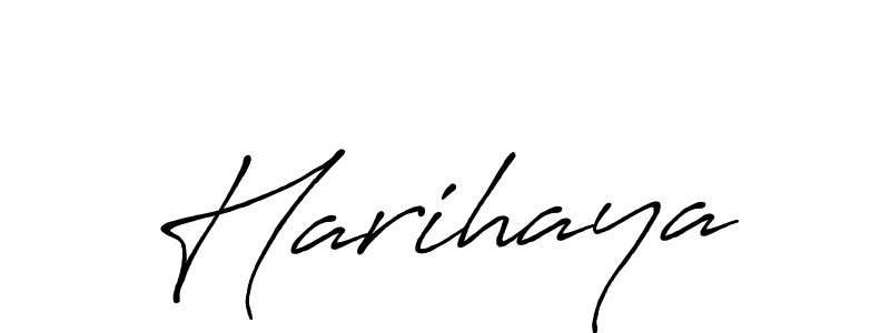 Also we have Harihaya name is the best signature style. Create professional handwritten signature collection using Antro_Vectra_Bolder autograph style. Harihaya signature style 7 images and pictures png