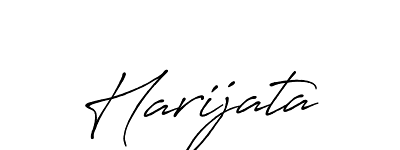 How to make Harijata name signature. Use Antro_Vectra_Bolder style for creating short signs online. This is the latest handwritten sign. Harijata signature style 7 images and pictures png