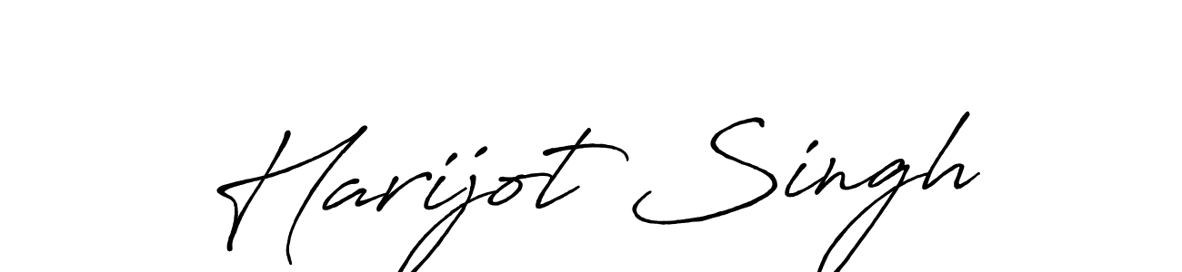 Make a beautiful signature design for name Harijot Singh. With this signature (Antro_Vectra_Bolder) style, you can create a handwritten signature for free. Harijot Singh signature style 7 images and pictures png