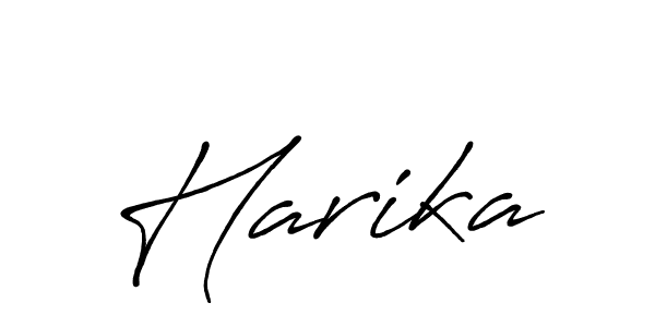 Harika stylish signature style. Best Handwritten Sign (Antro_Vectra_Bolder) for my name. Handwritten Signature Collection Ideas for my name Harika. Harika signature style 7 images and pictures png