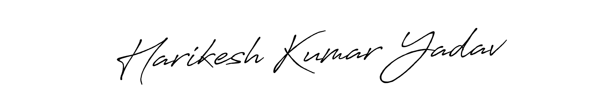 Create a beautiful signature design for name Harikesh Kumar Yadav. With this signature (Antro_Vectra_Bolder) fonts, you can make a handwritten signature for free. Harikesh Kumar Yadav signature style 7 images and pictures png