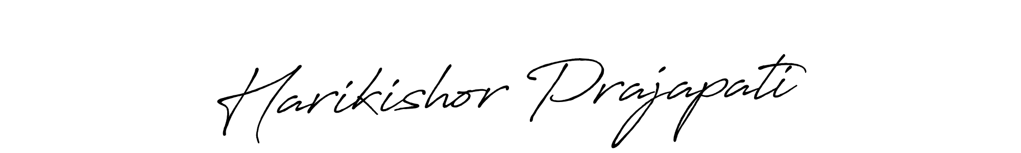 Similarly Antro_Vectra_Bolder is the best handwritten signature design. Signature creator online .You can use it as an online autograph creator for name Harikishor Prajapati. Harikishor Prajapati signature style 7 images and pictures png