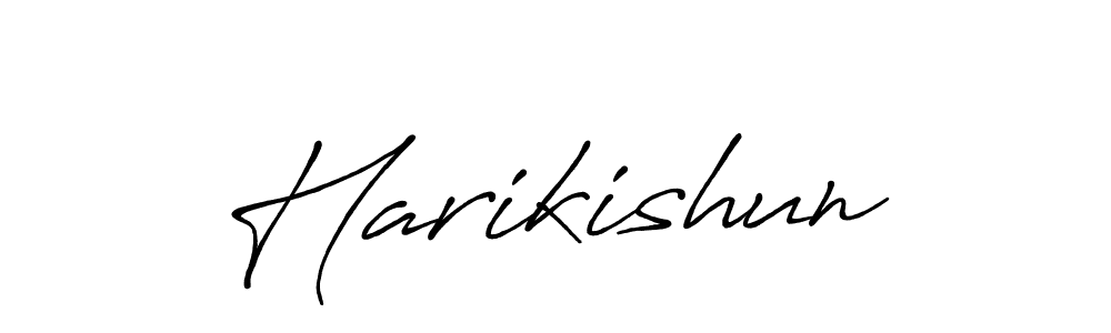 How to make Harikishun name signature. Use Antro_Vectra_Bolder style for creating short signs online. This is the latest handwritten sign. Harikishun signature style 7 images and pictures png