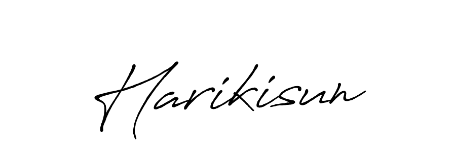 if you are searching for the best signature style for your name Harikisun. so please give up your signature search. here we have designed multiple signature styles  using Antro_Vectra_Bolder. Harikisun signature style 7 images and pictures png
