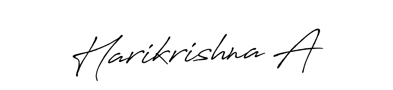 Harikrishna A stylish signature style. Best Handwritten Sign (Antro_Vectra_Bolder) for my name. Handwritten Signature Collection Ideas for my name Harikrishna A. Harikrishna A signature style 7 images and pictures png