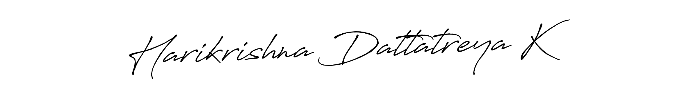 Use a signature maker to create a handwritten signature online. With this signature software, you can design (Antro_Vectra_Bolder) your own signature for name Harikrishna Dattatreya K. Harikrishna Dattatreya K signature style 7 images and pictures png