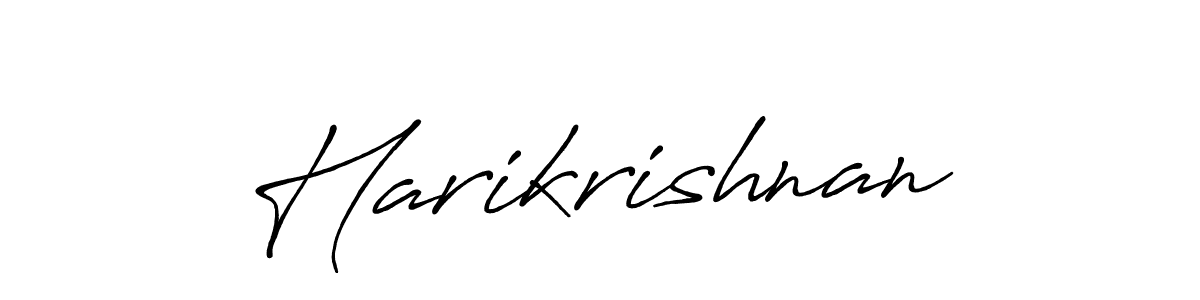 Create a beautiful signature design for name Harikrishnan. With this signature (Antro_Vectra_Bolder) fonts, you can make a handwritten signature for free. Harikrishnan signature style 7 images and pictures png