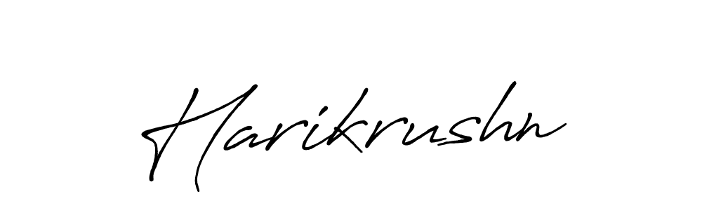 The best way (Antro_Vectra_Bolder) to make a short signature is to pick only two or three words in your name. The name Harikrushn include a total of six letters. For converting this name. Harikrushn signature style 7 images and pictures png