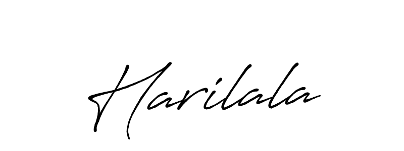 How to make Harilala signature? Antro_Vectra_Bolder is a professional autograph style. Create handwritten signature for Harilala name. Harilala signature style 7 images and pictures png