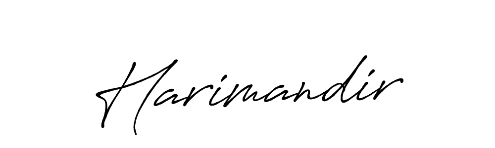 Use a signature maker to create a handwritten signature online. With this signature software, you can design (Antro_Vectra_Bolder) your own signature for name Harimandir. Harimandir signature style 7 images and pictures png