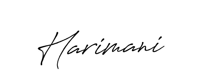 Once you've used our free online signature maker to create your best signature Antro_Vectra_Bolder style, it's time to enjoy all of the benefits that Harimani name signing documents. Harimani signature style 7 images and pictures png