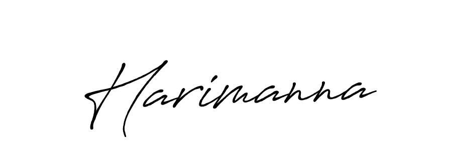 How to make Harimanna name signature. Use Antro_Vectra_Bolder style for creating short signs online. This is the latest handwritten sign. Harimanna signature style 7 images and pictures png