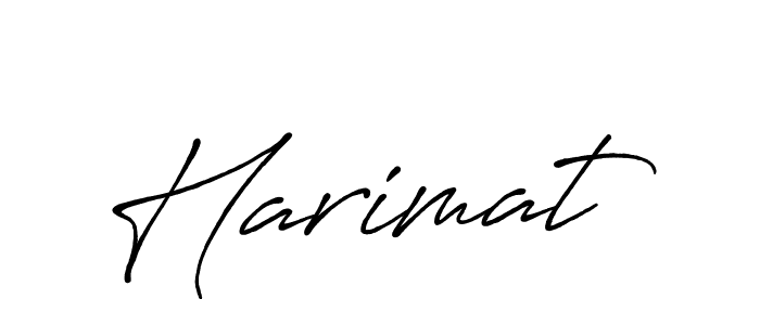 Use a signature maker to create a handwritten signature online. With this signature software, you can design (Antro_Vectra_Bolder) your own signature for name Harimat. Harimat signature style 7 images and pictures png