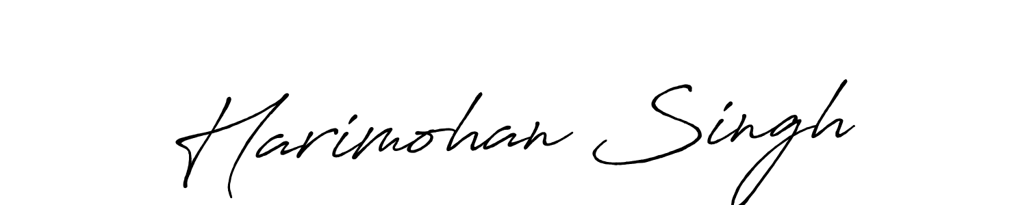 Harimohan Singh stylish signature style. Best Handwritten Sign (Antro_Vectra_Bolder) for my name. Handwritten Signature Collection Ideas for my name Harimohan Singh. Harimohan Singh signature style 7 images and pictures png