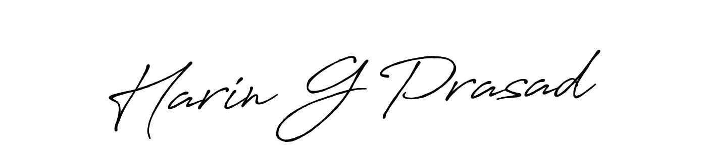 How to make Harin G Prasad signature? Antro_Vectra_Bolder is a professional autograph style. Create handwritten signature for Harin G Prasad name. Harin G Prasad signature style 7 images and pictures png