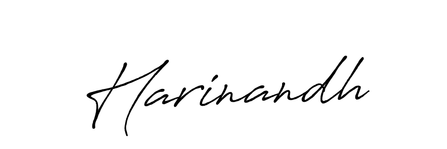 Make a beautiful signature design for name Harinandh. With this signature (Antro_Vectra_Bolder) style, you can create a handwritten signature for free. Harinandh signature style 7 images and pictures png