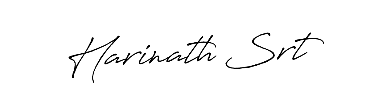 Design your own signature with our free online signature maker. With this signature software, you can create a handwritten (Antro_Vectra_Bolder) signature for name Harinath Srt. Harinath Srt signature style 7 images and pictures png