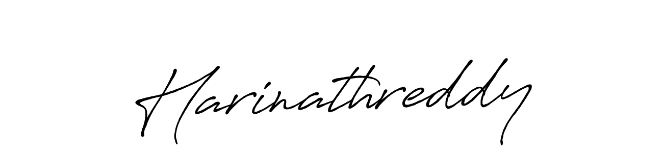 Make a beautiful signature design for name Harinathreddy. With this signature (Antro_Vectra_Bolder) style, you can create a handwritten signature for free. Harinathreddy signature style 7 images and pictures png