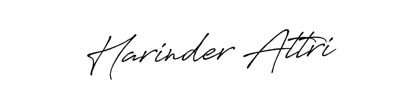 Make a beautiful signature design for name Harinder Attri. Use this online signature maker to create a handwritten signature for free. Harinder Attri signature style 7 images and pictures png