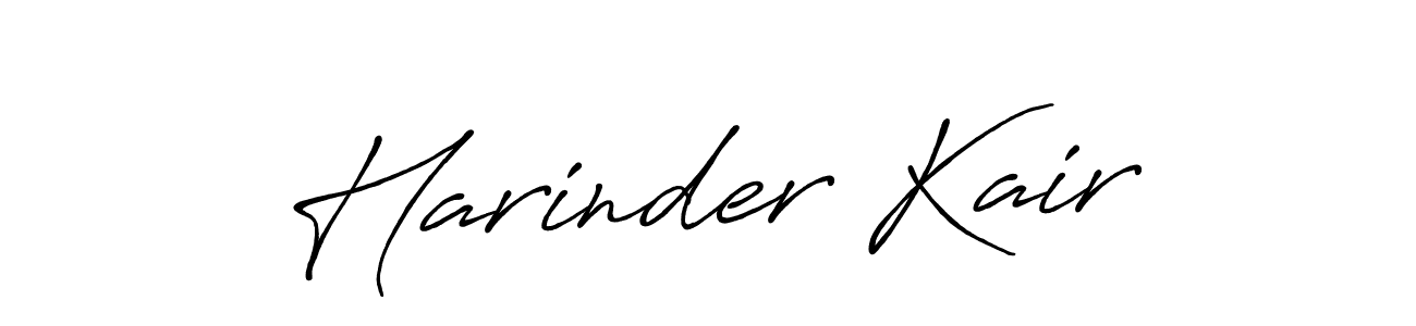 Use a signature maker to create a handwritten signature online. With this signature software, you can design (Antro_Vectra_Bolder) your own signature for name Harinder Kair. Harinder Kair signature style 7 images and pictures png