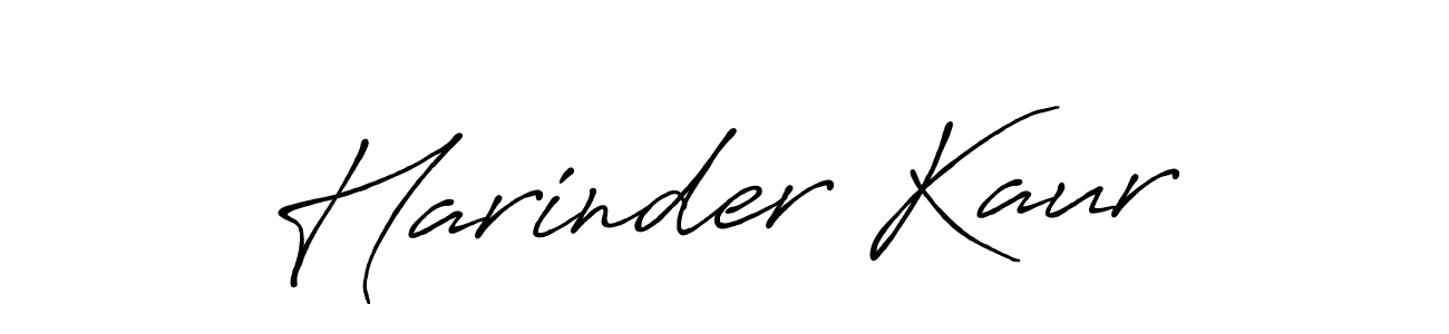 Also You can easily find your signature by using the search form. We will create Harinder Kaur name handwritten signature images for you free of cost using Antro_Vectra_Bolder sign style. Harinder Kaur signature style 7 images and pictures png