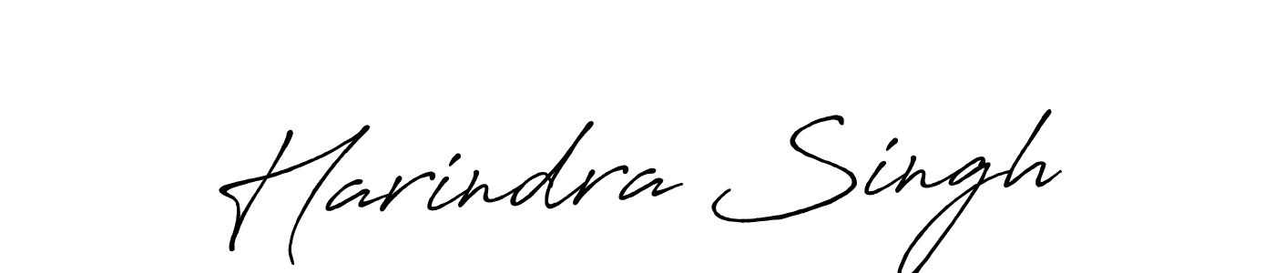 You should practise on your own different ways (Antro_Vectra_Bolder) to write your name (Harindra Singh) in signature. don't let someone else do it for you. Harindra Singh signature style 7 images and pictures png