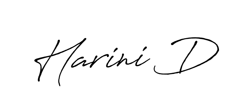 Make a beautiful signature design for name Harini D. With this signature (Antro_Vectra_Bolder) style, you can create a handwritten signature for free. Harini D signature style 7 images and pictures png