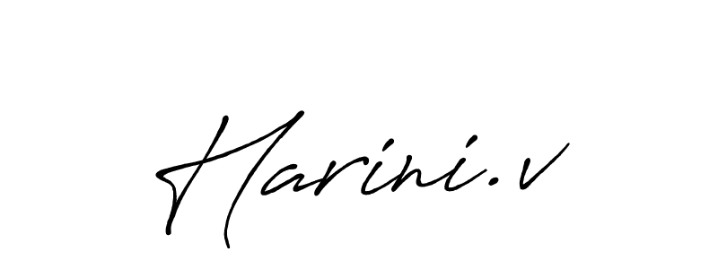 Make a beautiful signature design for name Harini.v. Use this online signature maker to create a handwritten signature for free. Harini.v signature style 7 images and pictures png