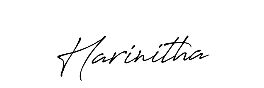 Make a beautiful signature design for name Harinitha. With this signature (Antro_Vectra_Bolder) style, you can create a handwritten signature for free. Harinitha signature style 7 images and pictures png