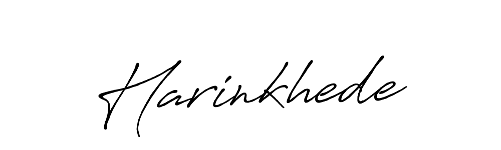 Design your own signature with our free online signature maker. With this signature software, you can create a handwritten (Antro_Vectra_Bolder) signature for name Harinkhede. Harinkhede signature style 7 images and pictures png
