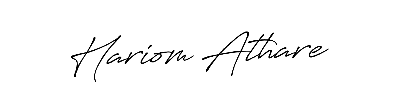 Make a beautiful signature design for name Hariom Athare. Use this online signature maker to create a handwritten signature for free. Hariom Athare signature style 7 images and pictures png