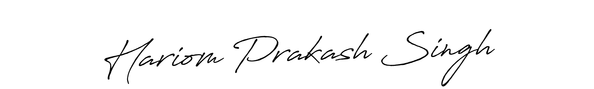 The best way (Antro_Vectra_Bolder) to make a short signature is to pick only two or three words in your name. The name Hariom Prakash Singh include a total of six letters. For converting this name. Hariom Prakash Singh signature style 7 images and pictures png