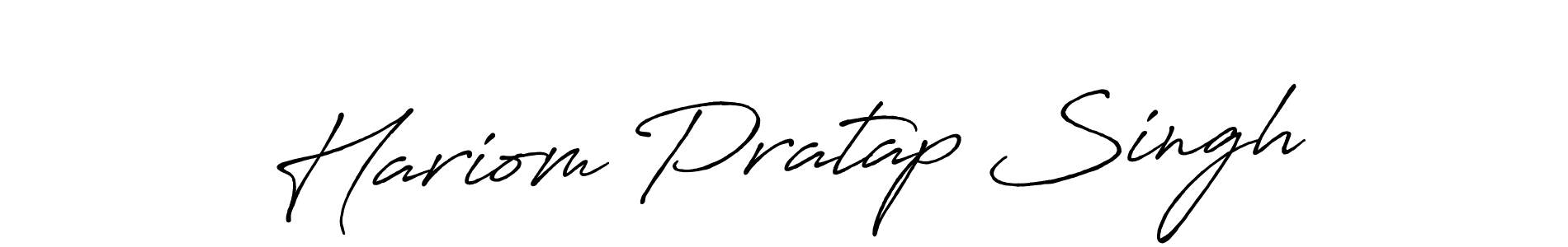 Hariom Pratap Singh stylish signature style. Best Handwritten Sign (Antro_Vectra_Bolder) for my name. Handwritten Signature Collection Ideas for my name Hariom Pratap Singh. Hariom Pratap Singh signature style 7 images and pictures png