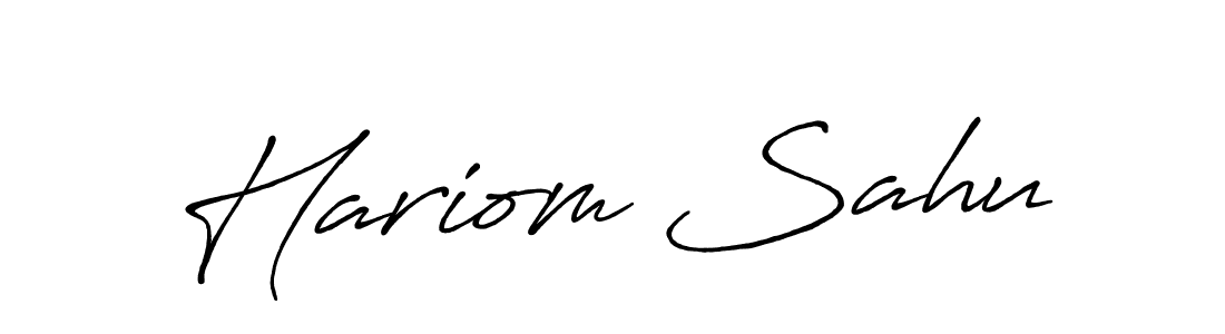 Best and Professional Signature Style for Hariom Sahu. Antro_Vectra_Bolder Best Signature Style Collection. Hariom Sahu signature style 7 images and pictures png