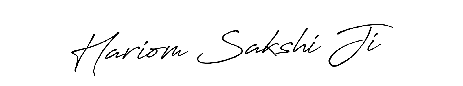 You should practise on your own different ways (Antro_Vectra_Bolder) to write your name (Hariom Sakshi Ji) in signature. don't let someone else do it for you. Hariom Sakshi Ji signature style 7 images and pictures png