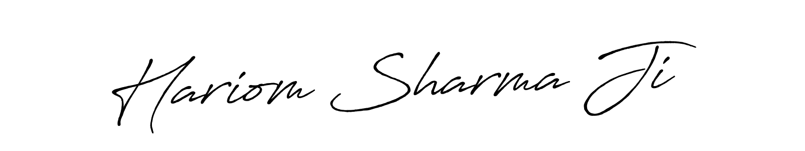 Hariom Sharma Ji stylish signature style. Best Handwritten Sign (Antro_Vectra_Bolder) for my name. Handwritten Signature Collection Ideas for my name Hariom Sharma Ji. Hariom Sharma Ji signature style 7 images and pictures png