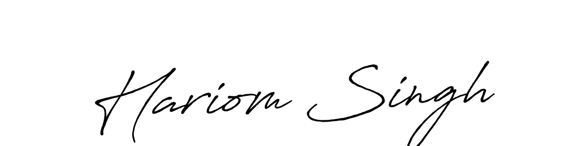 if you are searching for the best signature style for your name Hariom Singh. so please give up your signature search. here we have designed multiple signature styles  using Antro_Vectra_Bolder. Hariom Singh signature style 7 images and pictures png